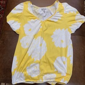 Yellow flowered Top